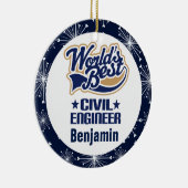 Ziviler Ingenieur-personalisierte Keramik Ornament (Rechts)