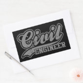 Ziviler Ingenieur Rechteckiger Aufkleber (Umschlag)