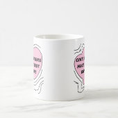 Ziviler Ingenieur - rosa Konturen Kaffeetasse (Mittel)