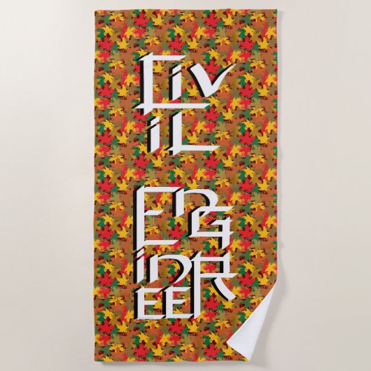 Ziviler Ingenieur Strandhandtuch (Vorderseite)