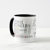 Ziviler Ingenieur-Tassen-Mann Tasse (Vorderseite Links)