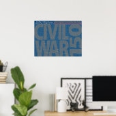 Ziviler Krieg 150 Gewerkschaften Regiments Art Pos Poster (Heimbüro)