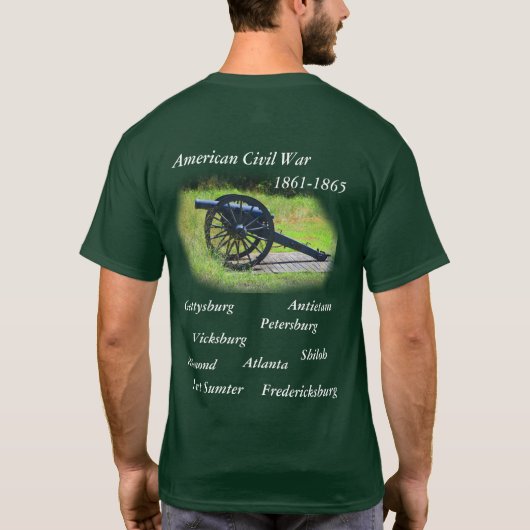 Ziviler Krieg Amerikas - T - Shirt (Rückseite)