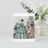 Ziviler Krieg Antebellum Mode Ladys Ball Gown Postkarte (Stehend Vorderseite)