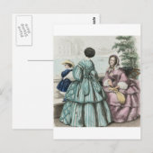 Ziviler Krieg Antebellum Mode Ladys Ball Gown Postkarte (Vorne/Hinten)