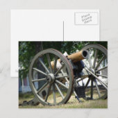 ZIVILER KRIEG-CANNON POSTKARTE (Vorne/Hinten)