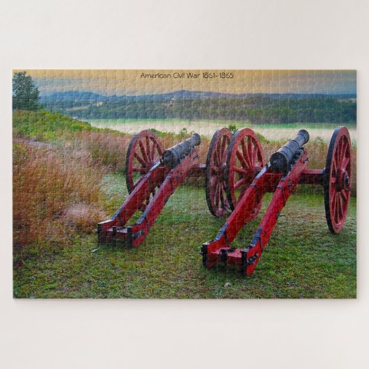 Ziviler Krieg Cannons Jigsaw Puzzle (Horizontal)