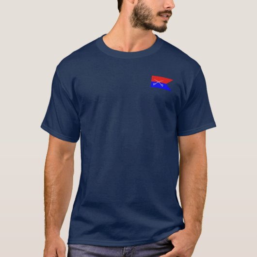 Ziviler Krieg: Custers Kampf-Flagge - T-Shirt (Vorderseite)
