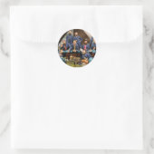 Ziviler Krieg - Der junge George Armstrong Custer Runder Aufkleber (Tasche)