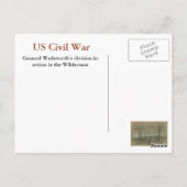 ZIVILER Krieg der USA: Die Wildnis Postkarte (Rückseite)