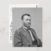 ZIVILER Krieg der USA: General Ulysses S Grant Postkarte (Vorne/Hinten)