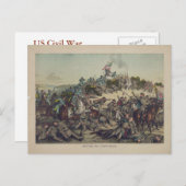 ZIVILER Krieg der USA: Schlacht von Nashville Postkarte (Vorne/Hinten)