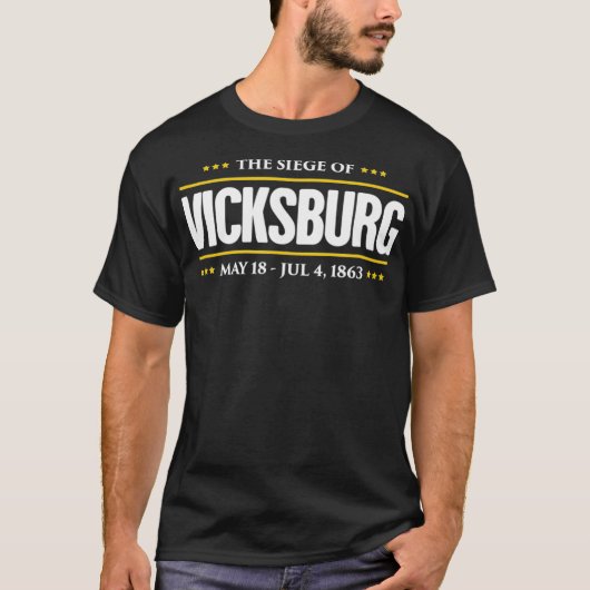 Ziviler Krieg Die Belagerung von Vicksburg T-Shirt (Vorderseite)