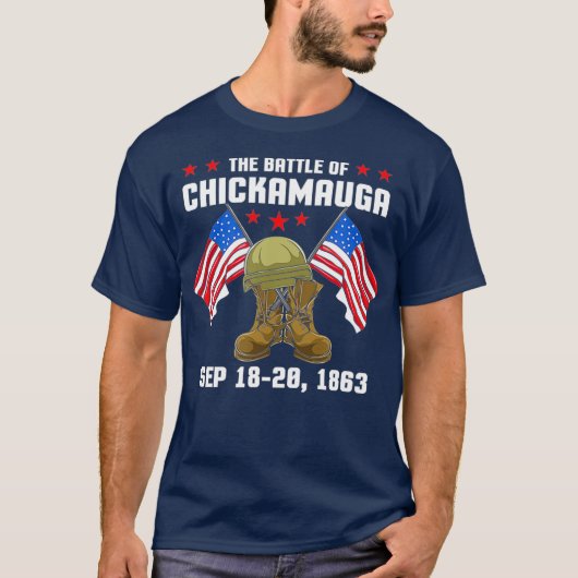 Ziviler Krieg Die Schlacht bei Chickamauga-Geschen T-Shirt (Vorderseite)