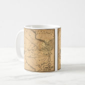 Ziviler Krieg Erste Schlacht bei Bull Run Map Plat Kaffeetasse (Vorderseite Links)