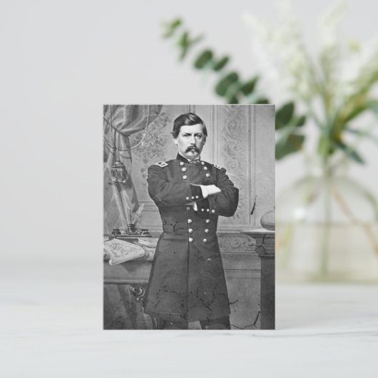 ZIVILER Krieg in den USA: General McClellan Postkarte (Stehend Vorderseite)