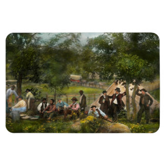 Ziviler Krieg - Lager von Captain Huft in Gettysbu Magnet