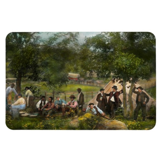Ziviler Krieg - Lager von Captain Huft in Gettysbu Magnet (Horizontal)