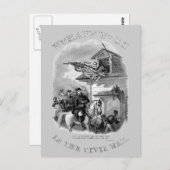 Ziviler Krieg Postkarte (Vorne/Hinten)
