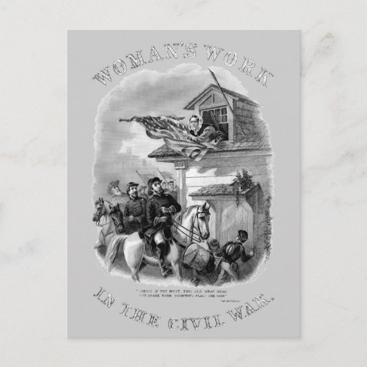 Ziviler Krieg Postkarte (Vorderseite)