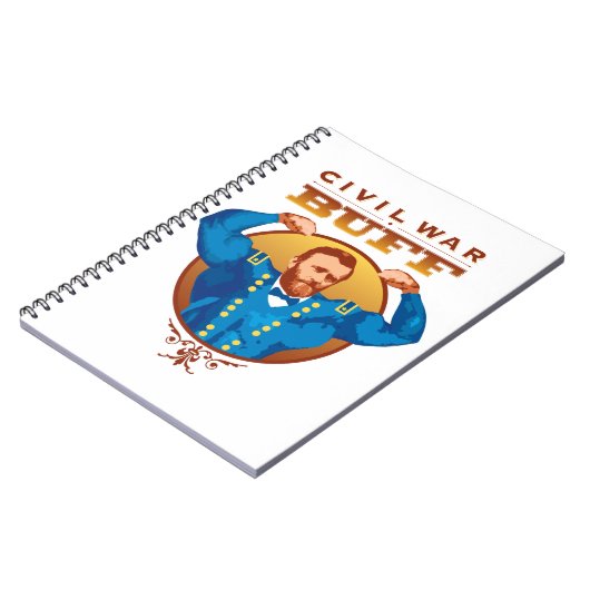 Ziviler Krieg - US Grant Spiral Bound Notebook Notizblock (Linke Seite)