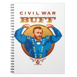 Ziviler Krieg - US Grant Spiral Bound Notebook Notizblock