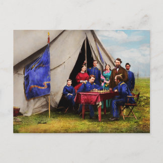 Ziviler Krieg - Ziviler Krieg Schach Set 1861 Postkarte
