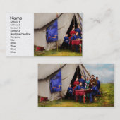 Ziviler Krieg - Ziviler Krieg Schach Set 1861 Visitenkarte (Vorne/Hinten)