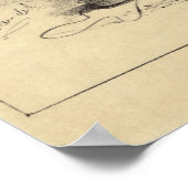 Ziviler Kriegs-Cartoon Poster (Ecke)