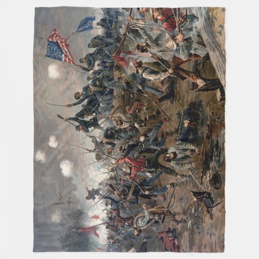 ZIVILER KRIEGS-KAMPF FLEECEDECKE (Vorderseite)