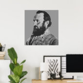 Ziviler Kriegsheld — General Stonewall Jackson Poster (Heimbüro)