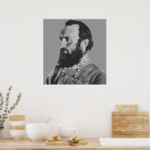 Ziviler Kriegsheld — General Stonewall Jackson Poster (Küche)