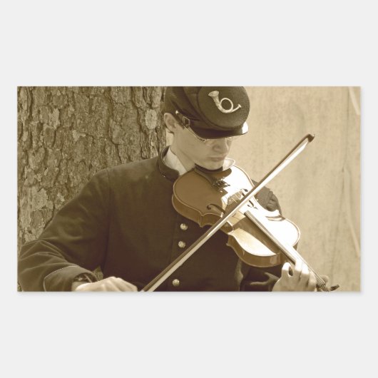 Ziviler Kriegssicherungs-Player Rechteckiger Aufkleber (Vorderseite)