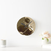 Ziviler Kriegssicherungs-Player Runde Wanduhr (Zuhause)