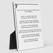 Ziviler Kriegssoldat Gebet Fotoplatte (Seite)