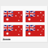 Ziviles Ende Australiens Rechteckiger Aufkleber (Blatt)