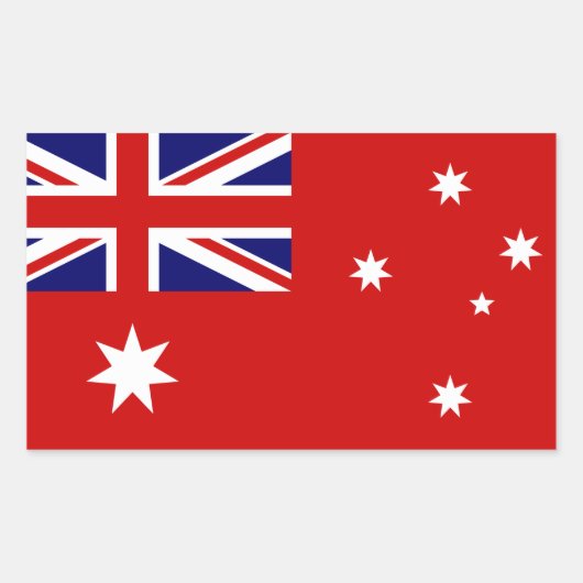Ziviles Ende Australiens Rechteckiger Aufkleber (Vorderseite)