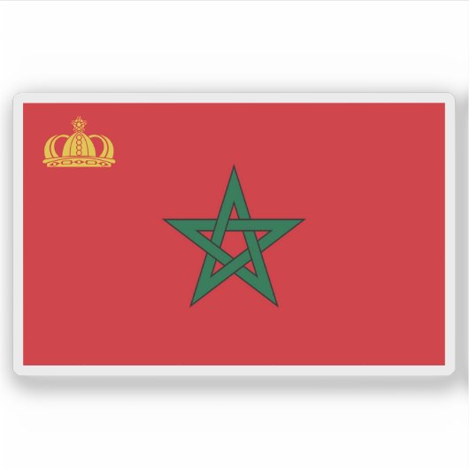 Ziviles Ende Marokkos Aufkleber (Vorderseite)