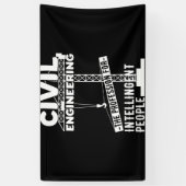 Ziviles Engineering - der Beruf des Intelligenten Banner (Vertikal)