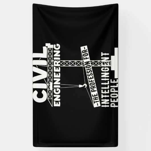 Ziviles Engineering - der Beruf des Intelligenten Banner (Vertikal)