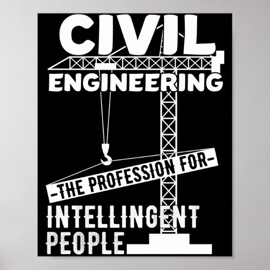 Ziviles Engineering - der Beruf des Intelligenten Poster (Vorne)