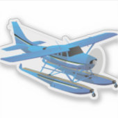 Ziviles Hochlaufflugzeug mit Single Aufkleber (Vorderseite)