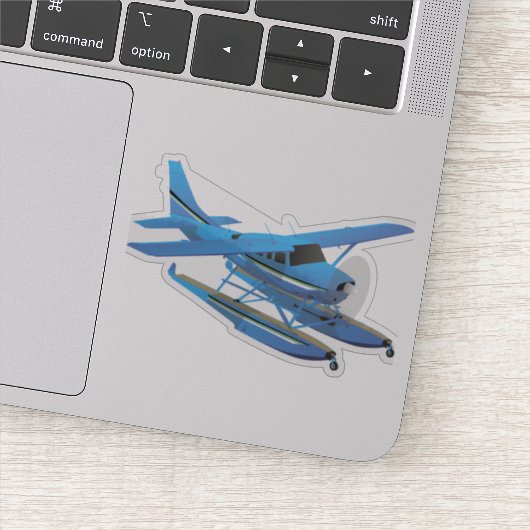 Ziviles Hochlaufflugzeug mit Single Aufkleber (Detail)