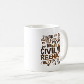 Ziviles Krieg Reenactor Geschenk Kaffeetasse (VorderseiteRechts)