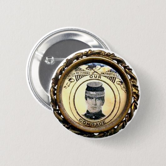 Ziviles Kriegs-Abzeichen McKinleys - Knopf Button (Vorne & Hinten)