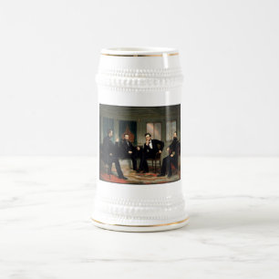 Ziviles Kriegs-Gewerkschafts-Führer-Malen Bierglas