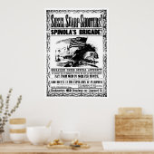 Ziviles Rekrutierungspaket für den Krieg, schwarz Poster (Küche)