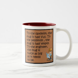 Ziviles Technik-Sprichwort Zweifarbige Tasse