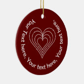 Ziviles technisches Herz Keramik Ornament (Rechts)