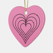 Ziviles technisches Herz Keramik Ornament (Links)